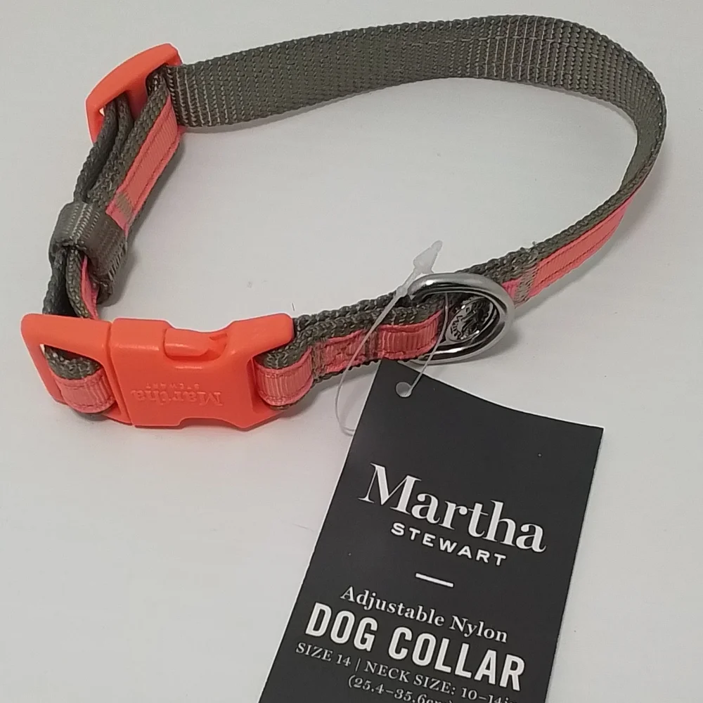 Martha Stewart Nylon Dog Collar Sz Small NWT